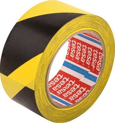 Chimie - Chimie divers - Ruban de signalisation de danger, marquage au sol, noir/jaune, 33m x 50mm Tesa®