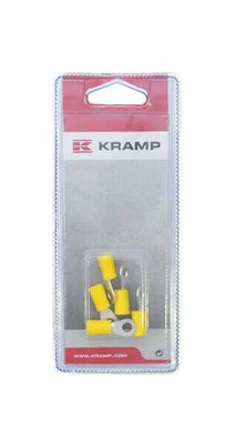 Pièces agricoles - Eclairage - Cosse à anneau jaune Ø5mm - 4,0-6,0mm² (5)