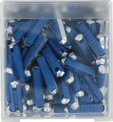 Pièces agricoles - Eclairage - Fusible stéatite 25A longueur 25mm bleu pack 100x iMaXX