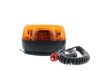 Pièces agricoles - Eclairage - Feu LED, 11W, 9-32V, ambre, montage sur poteau magnétique, rotatif, Ø140mmx94mm, ATLAS