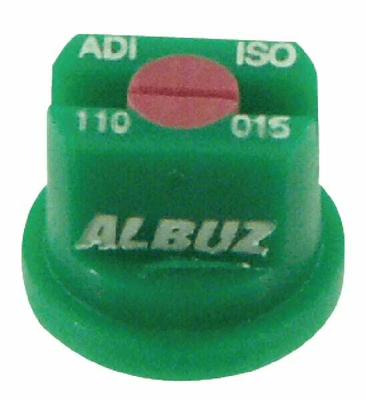 Pièces agricoles - Pièce Pulvérisateur - Buse à jet plat AD 110° 015 vert céramique Albuz