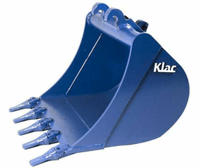 Pièces agricoles - TP pièce adaptable - Godet de terrassement Klac system, C/ C4 450mm, dents Esco V13