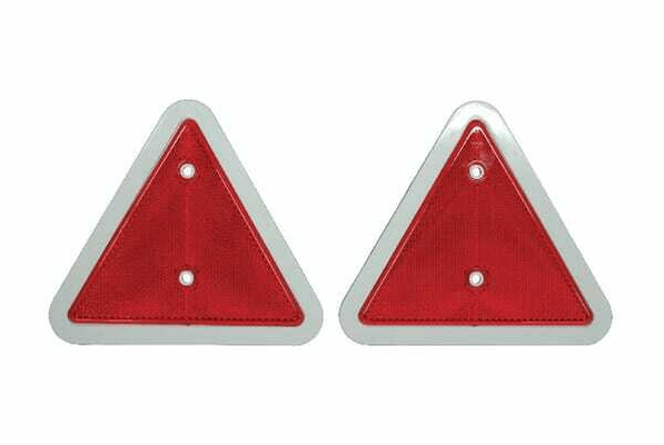 Pièces agricoles - Eclairage - Kit de 2 catadioptres rectangle rouge 160mm à visser