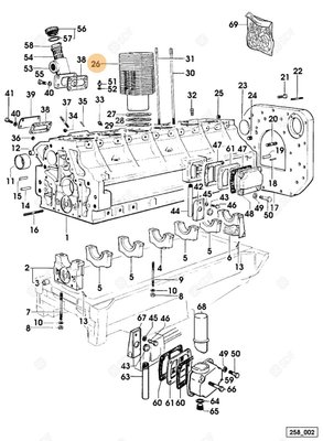 Pièces agricoles - Pieces moteur - CYLINDRE MOTEUR Deutz-Fahr origine