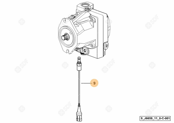 Pièces agricoles - Capteurs - pressostat 2.75 BAR
