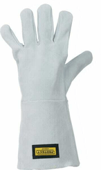 Vêtements et protections - Equipement - Gants de travail en cuir gris taille 11/2XL Protect par Kramp
