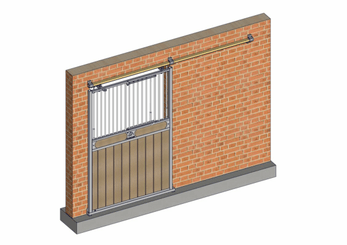 Materiels - Accessoires 100Kg-200Kg - PORTE COULISSANTE PORTILLON RESINE FIXATION MURALE