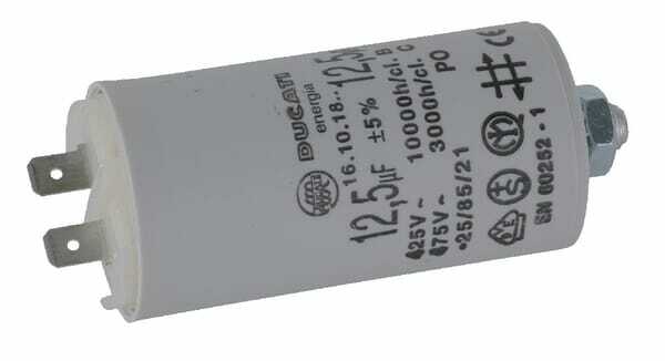 Pièces agricoles - Electricité - Condensateur avec fiche 12,5µF
