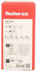 Pièces agricoles - Fasteners - FISCHER FAZ II PLUS 12/10 K EV (12X90) 20 pièces