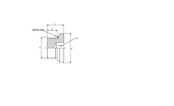 Pièces agricoles - Hydraulique - Bouchon à visser 1/8 BSP