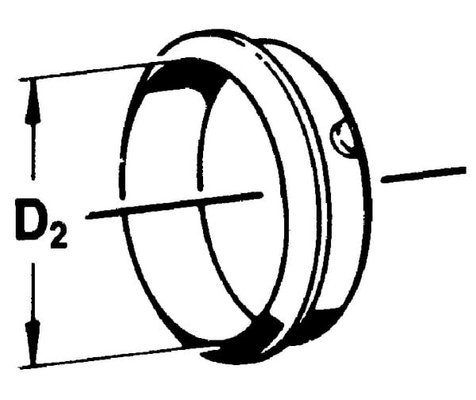 Pièces agricoles - Transmission - Bague de glissement verte pour le tube S5