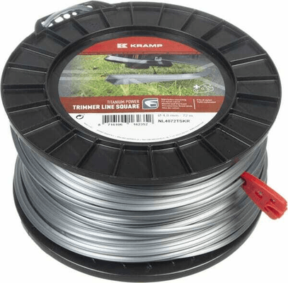 Pièces agricoles - Jardin et forêt pièce adaptable - Fil de coupe Ø 4mm 72m carré Titanium Power gris Kramp