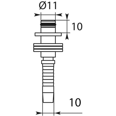 Pièces agricoles - Hydraulique - Pivot 11mm en acier inoxydable