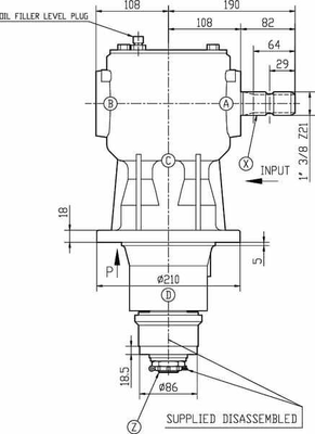 Pièces agricoles - Transmission - Boitier LF-149 B 1:1