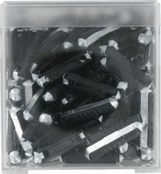 Pièces agricoles - Eclairage - Fusible stéatite 40A longueur 25mm noir pack 100x iMaXX