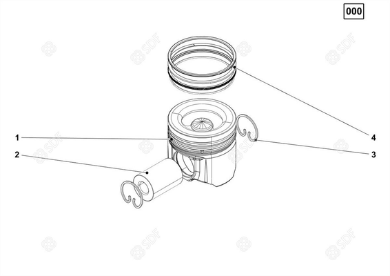 Pièces agricoles - Pieces moteur - cylindre