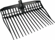 Fourche fumier plast. 16 dents