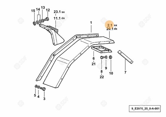 Pièces agricoles - Cabine et structure - AILE