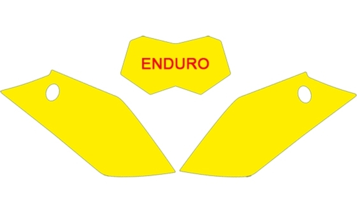 Pièces Quad & Motos - Pièces communes - Fonds de plaque BLACKBIRD vert Gas Gas