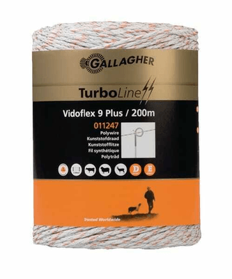Pièces agricoles - Cloture,Jardin & Sylviculture - Vidoflex 9 TurboLine Plus 200m