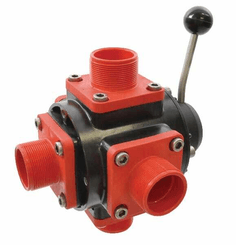 Pièces agricoles - Pièce Pulvérisateur - Vanne à billes 4/5 voies 2"