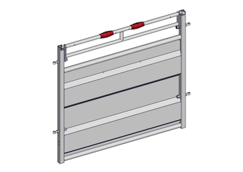 Materiels - Accessoires 70Kg-100Kg - BARRIERE -R- TOLEE FIXE AVEC LISSE RABATTABLE L.2M V2