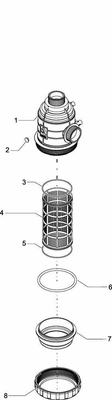 Pièces agricoles - Pièce Pulvérisateur - Filtre aspiration 1 1/2"