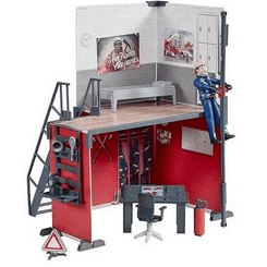 Loisirs - Jouets - Caserne de pompiers avec pompier bworld
