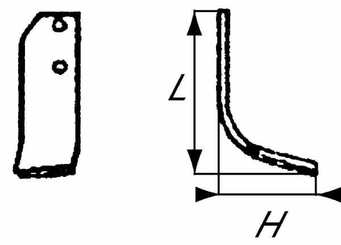 Pièces agricoles - Travail du sol - Lame de fraise g. Carraro