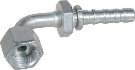Pièces agricoles - Hydraulique - Racc. à sertir DN13-1"3/16 SAE 90°