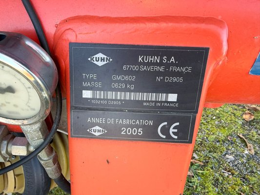 Faucheuse Kuhn GMD602
