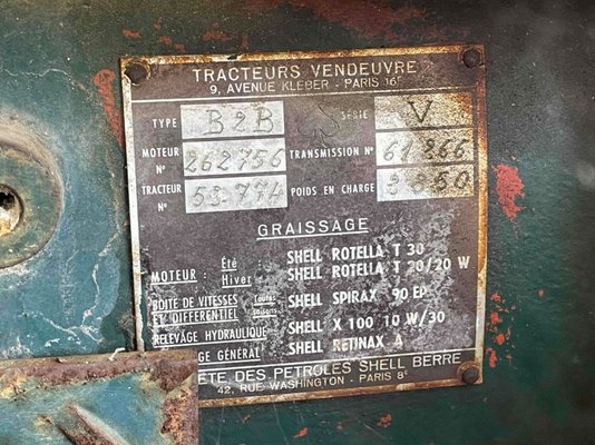 Tracteur agricole Vendeuvre B2B