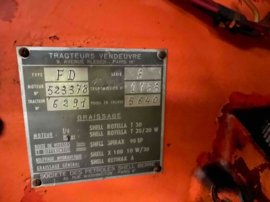 Tracteur agricole Allis Chalmers FD3